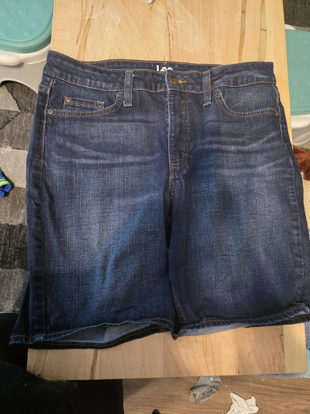 Lee Indigo Blue Denim Shorts